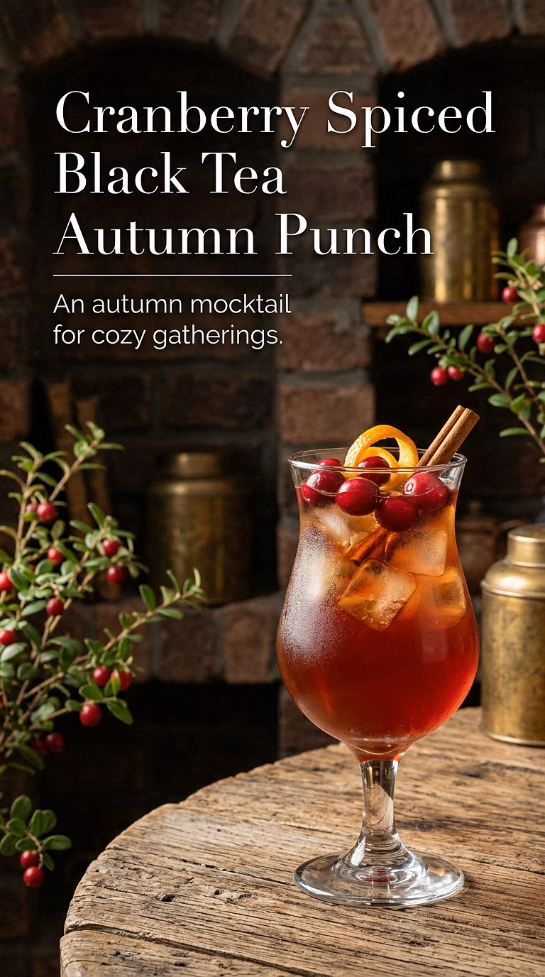 Cranberry Spiced Black Tea Autumn Punch