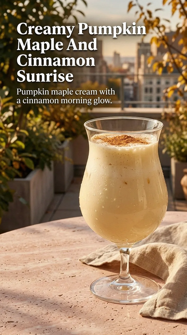 Creamy Pumpkin Maple And Cinnamon Sunrise