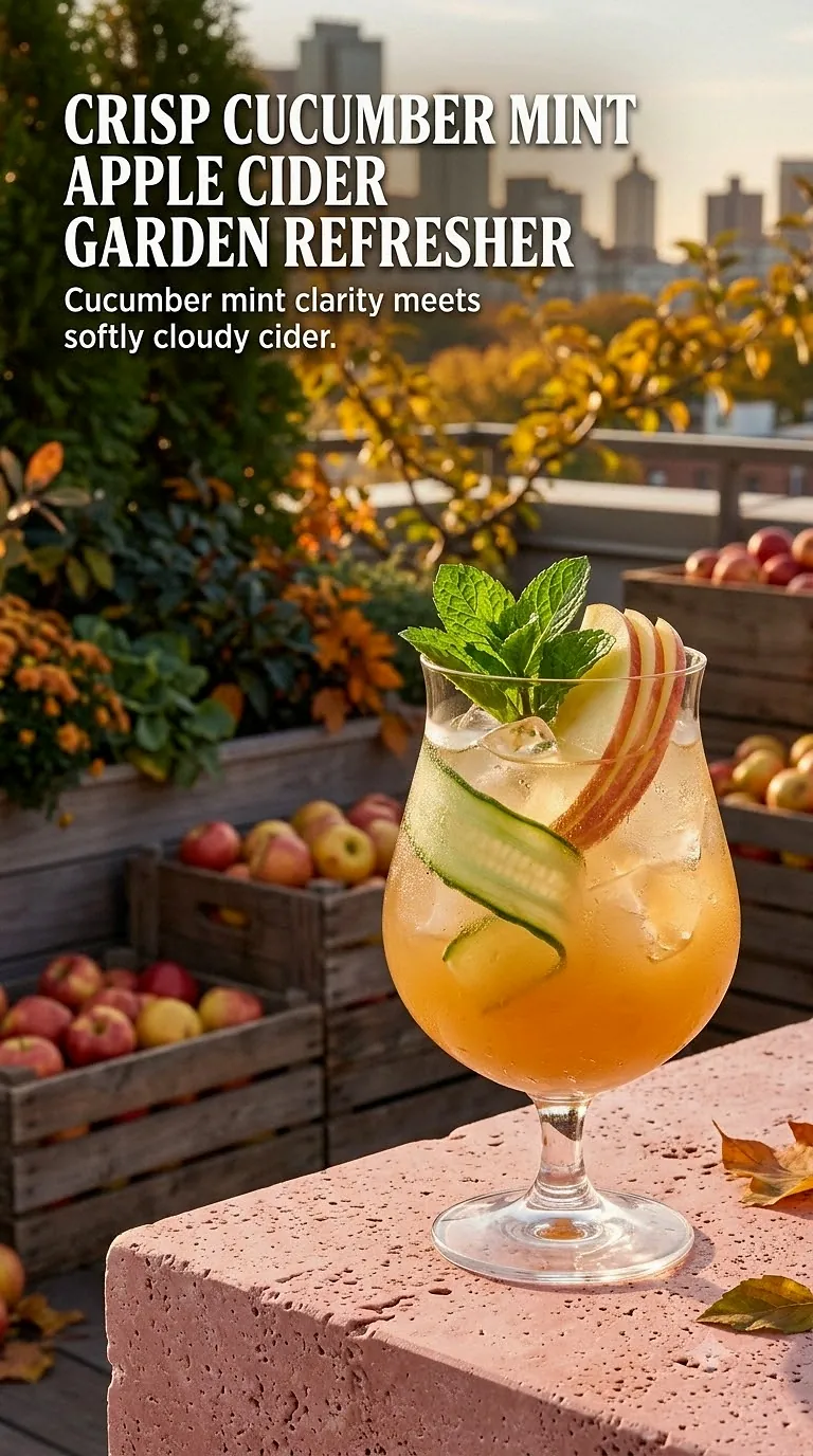 Crisp Cucumber Mint Apple Cider Garden Refresher