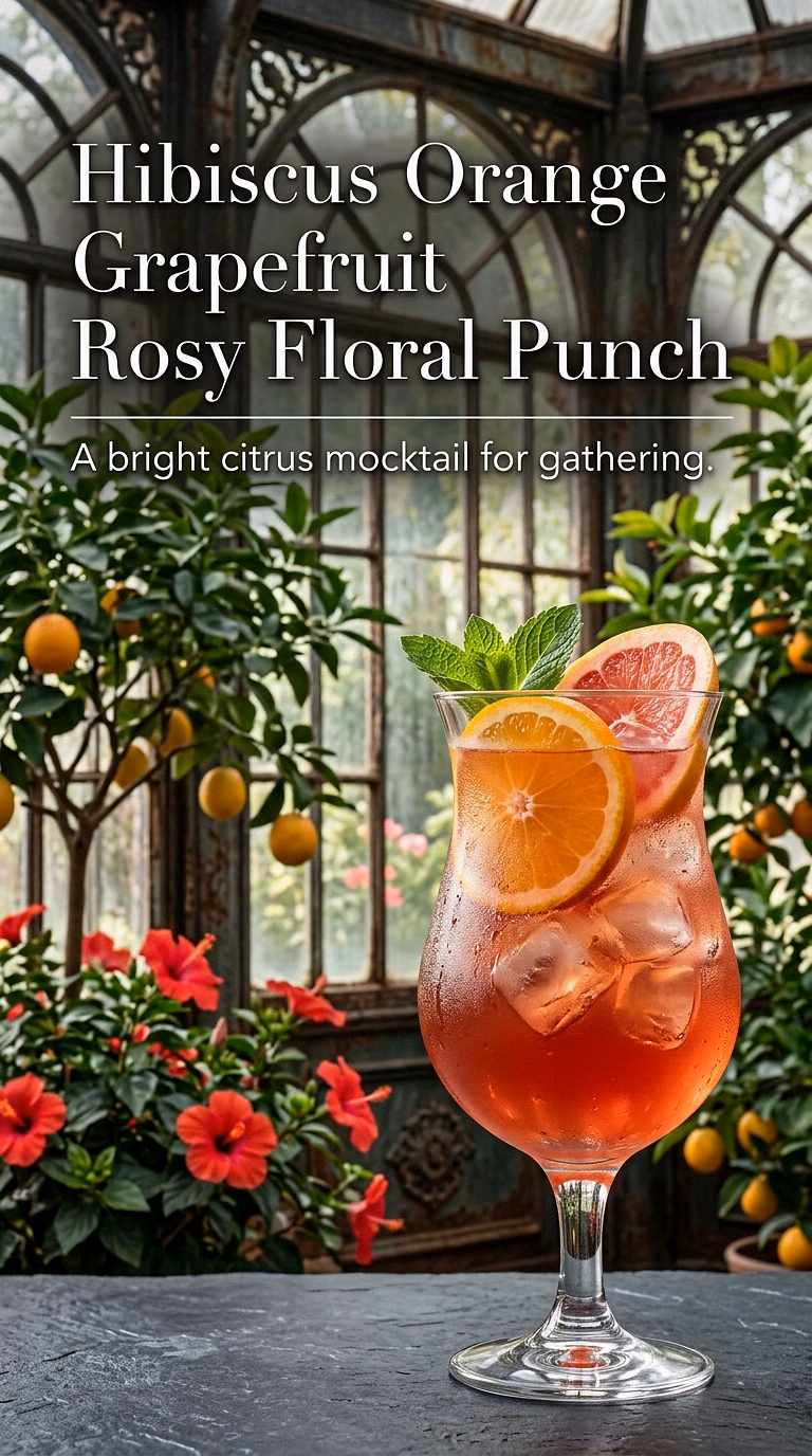 Hibiscus Orange Grapefruit Rosy Floral Punch