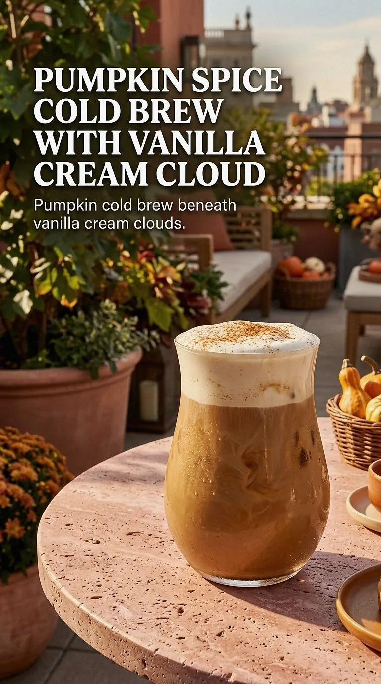 Pumpkin Spice Cold Brew With Vanilla Cream Cloud