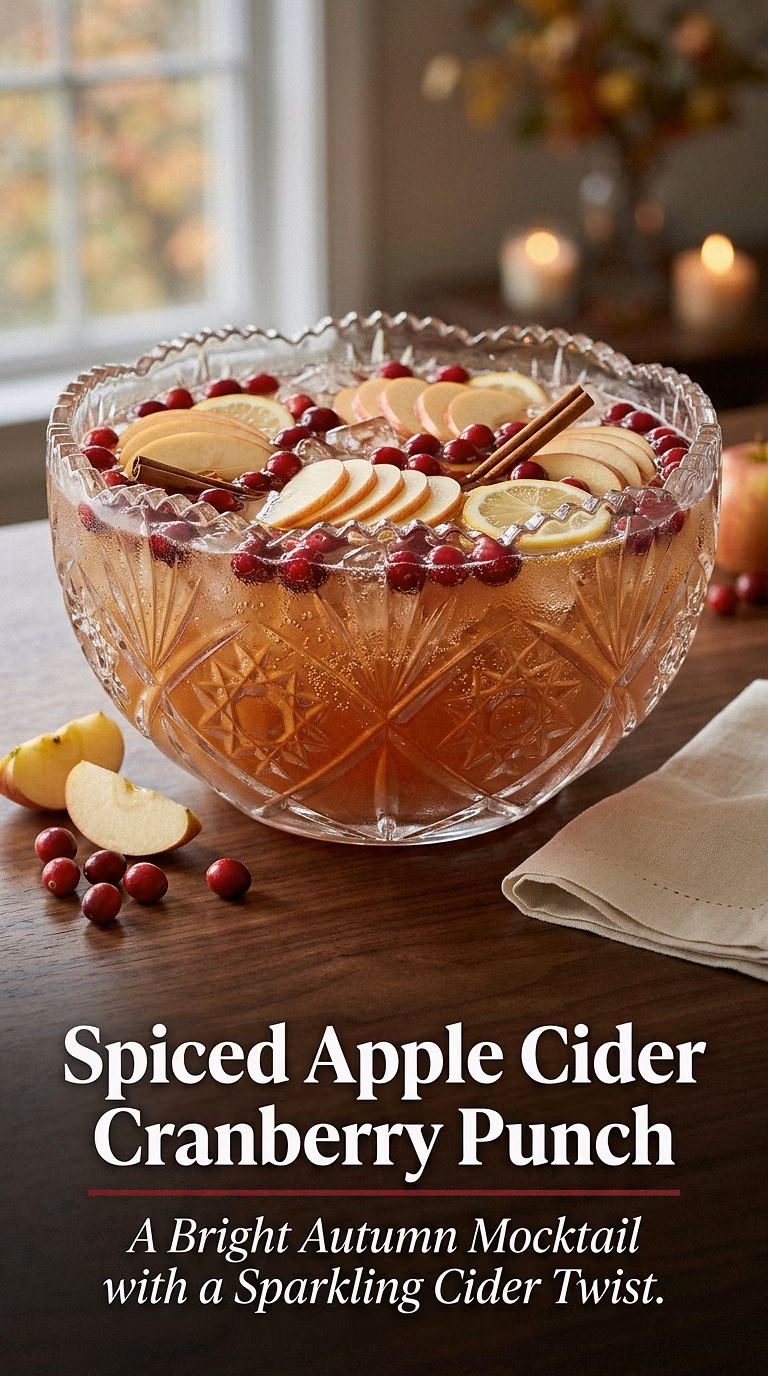 Spiced Apple Cider Cranberry Punch