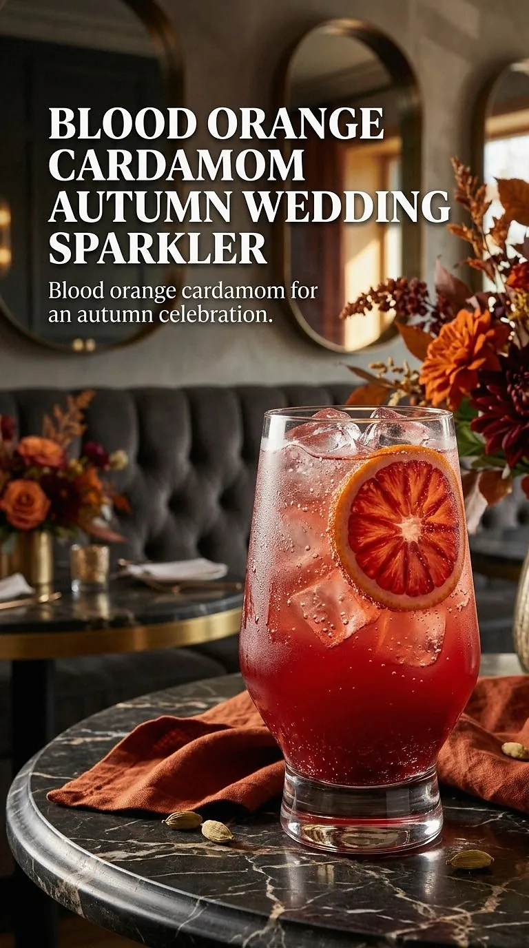 Blood Orange Cardamom Autumn Wedding Sparkler