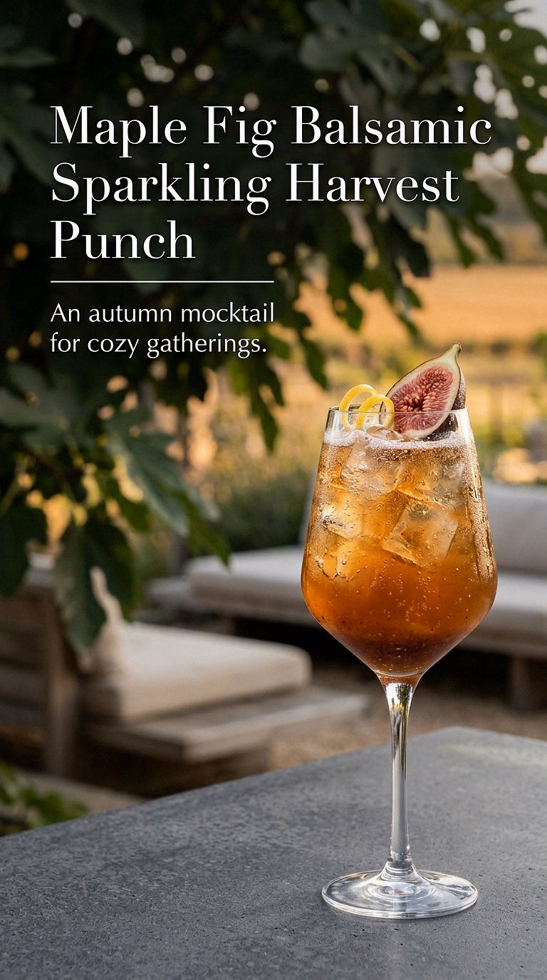 Maple Fig Balsamic Sparkling Harvest Punch