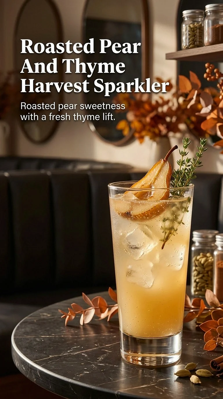 Roasted Pear And Thyme Harvest Sparkler