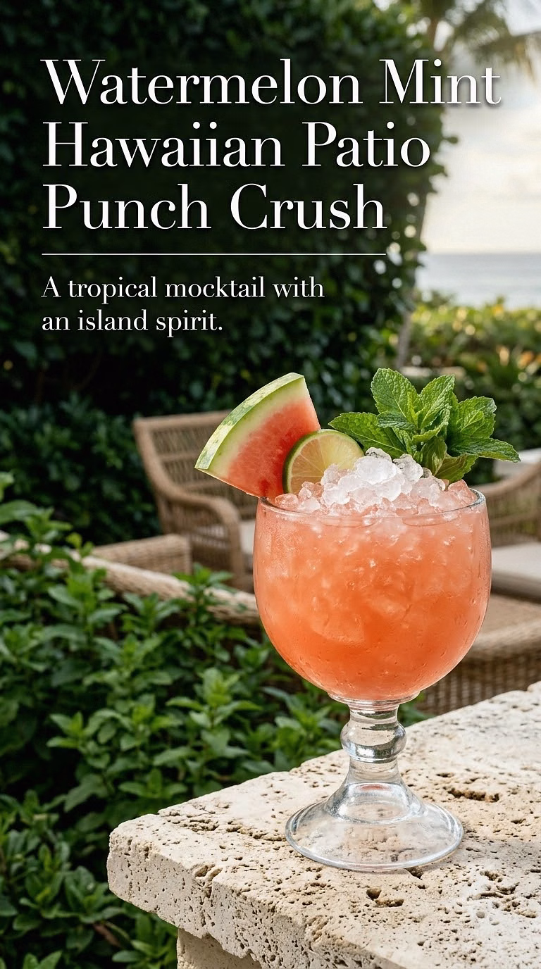 Watermelon Mint Hawaiian Patio Punch Crush